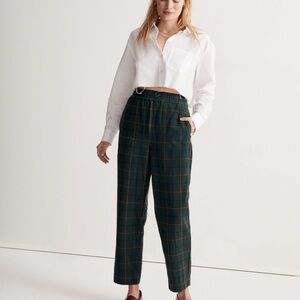 Madewell Huston Pull-On Tapered Pants in Plai